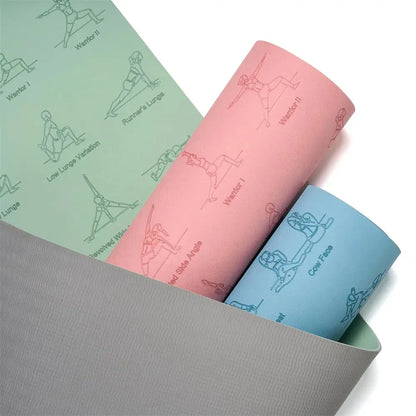 TPE Yoga Mat with printed positions Zell Bands