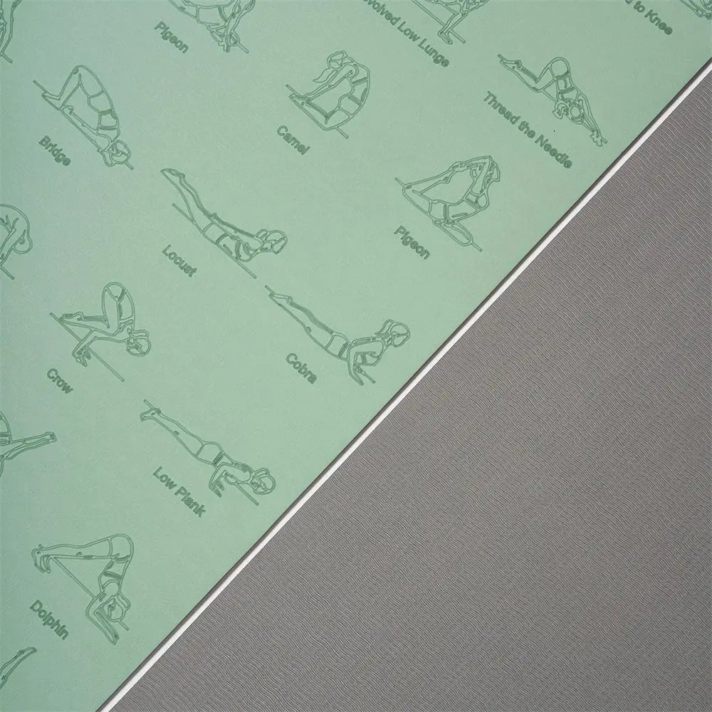 TPE Yoga Mat with printed positions Zell Bands