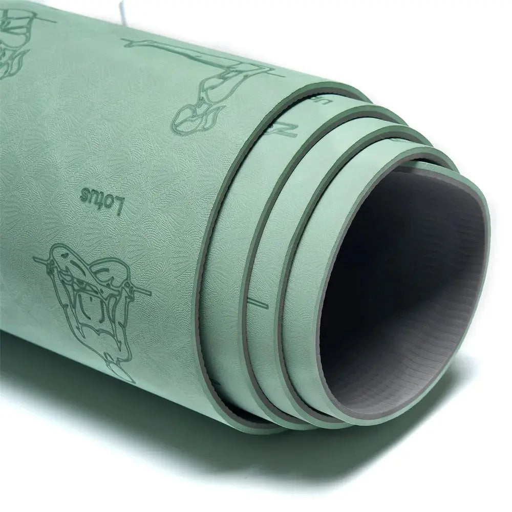 TPE Yoga Mat with printed positions Zell Bands