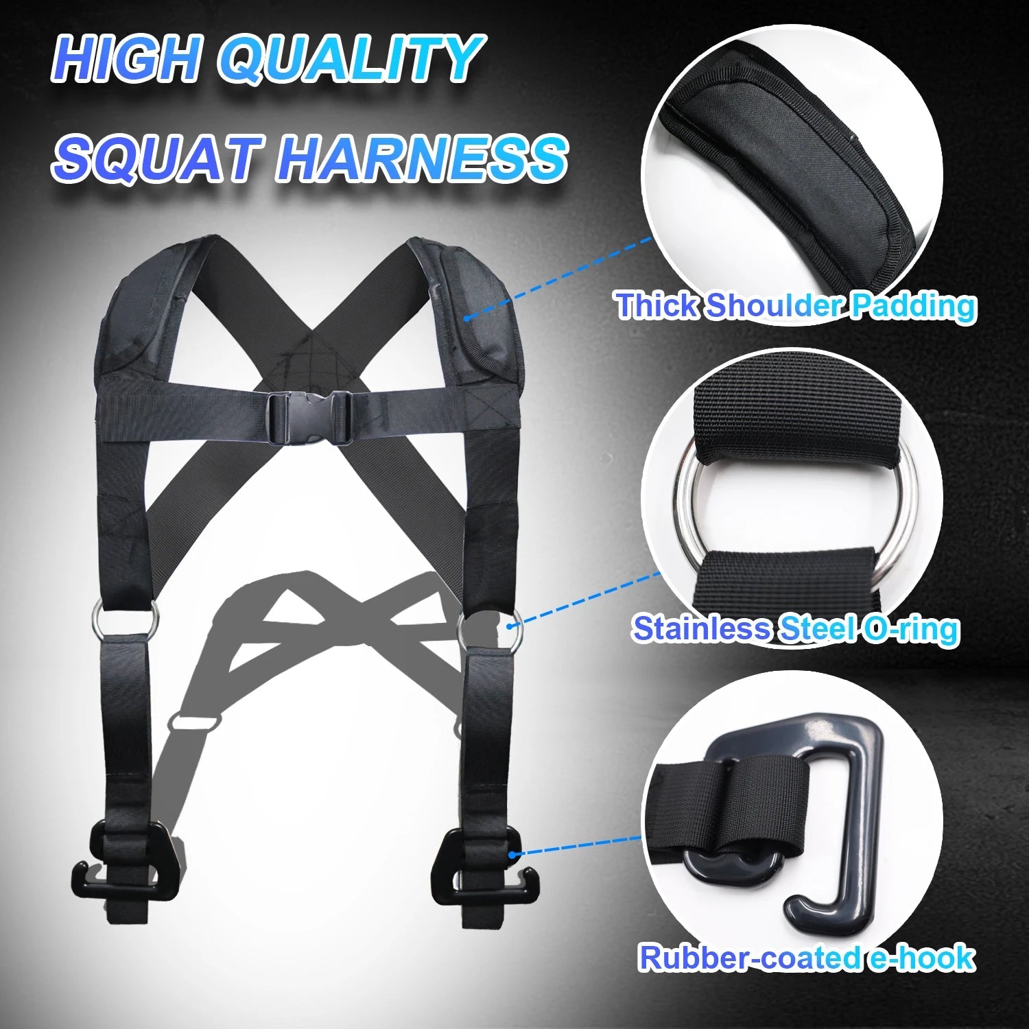 Squat Harness Vest for Resistance Bands Zell Bands