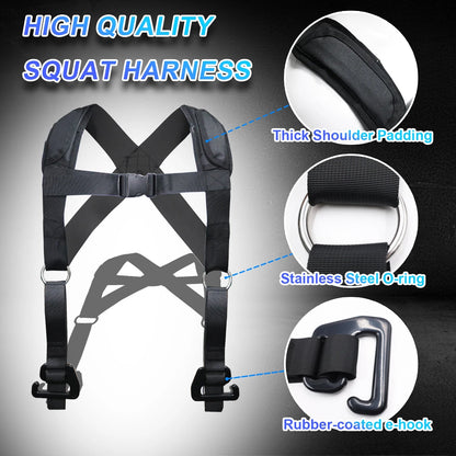 Squat Harness Vest for Resistance Bands Zell Bands