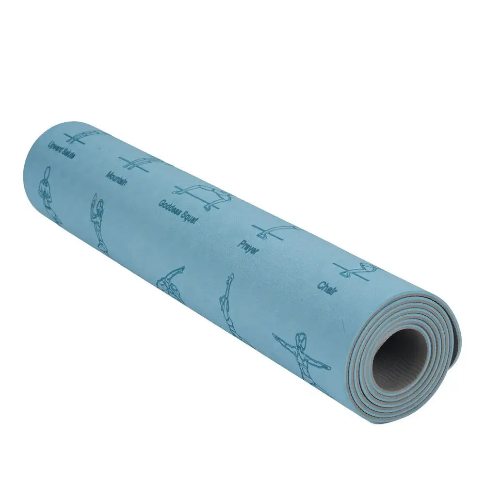 TPE Yoga Mat with printed positions Zell Bands